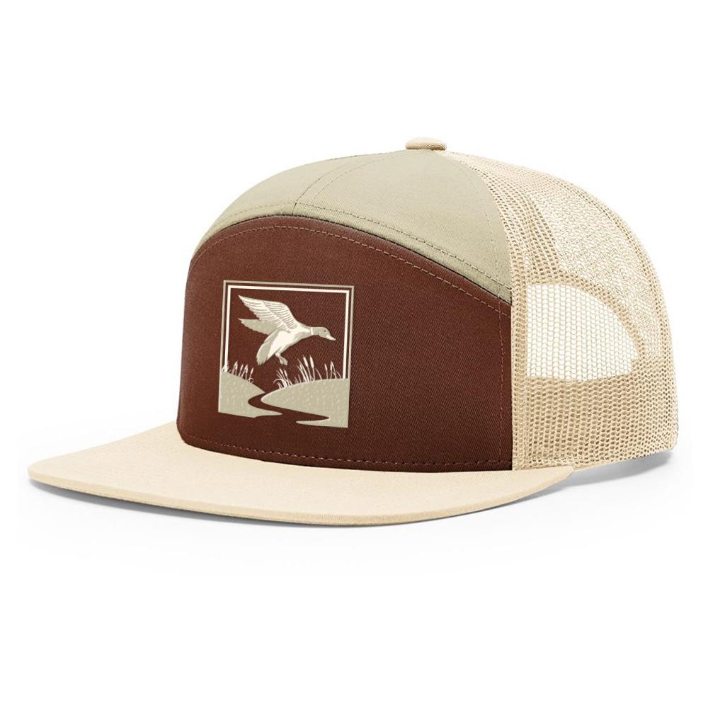 Duck Hunt Brown/Khaki, Bucks of Nebraska 7 Panel Hat